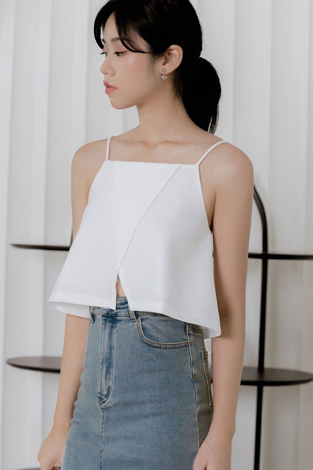 ALDEN TWO-WAY TOP IN WHITE