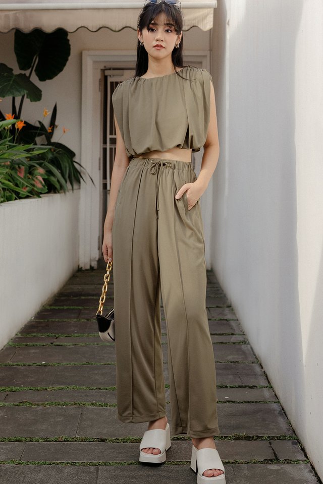 CANNES DRAWSTRING PANTS IN SAND