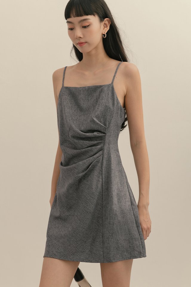 ASTERIA PLAYSUIT DRESS IN GREY