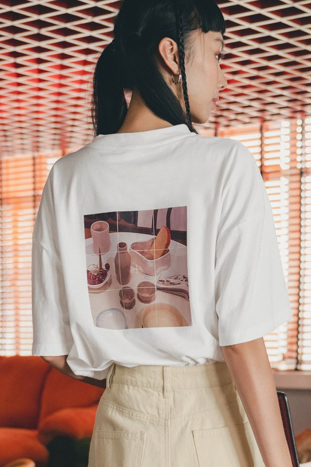 *RESTOCKED* THE BRUNCH CLUB TEE IN WHITE