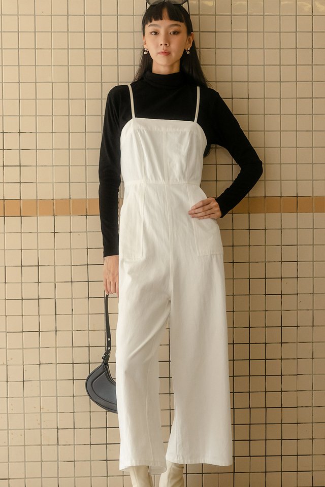 DARCY JUMPSUIT IN WHITE
