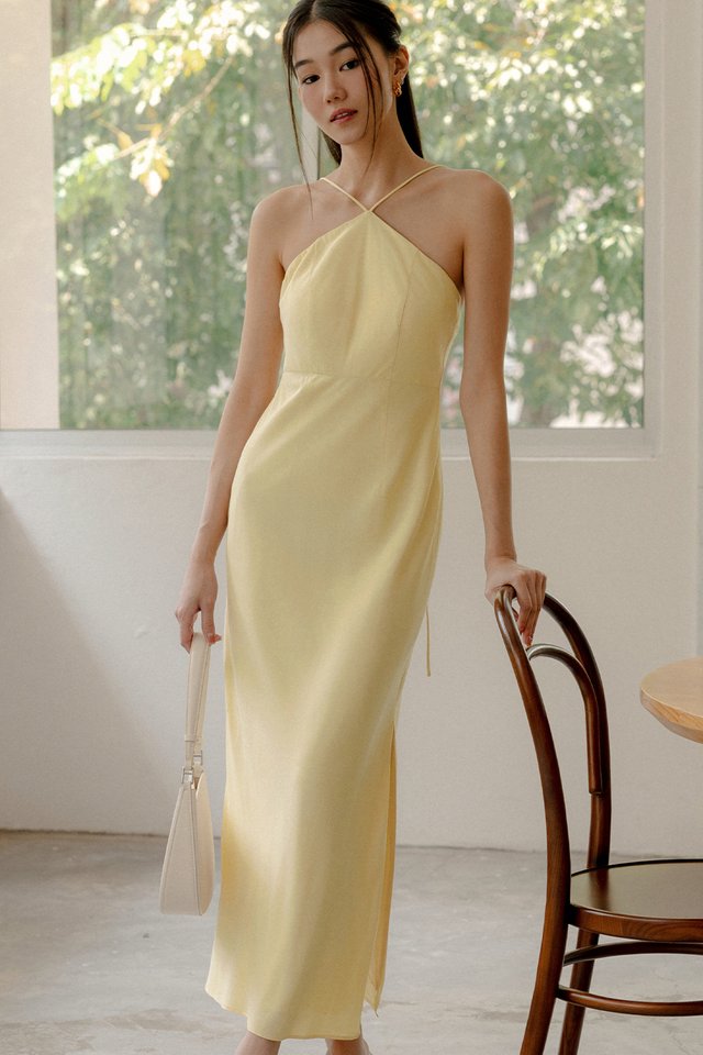 LOWE TIE-BACK MAXI IN MELLOW YELLOW