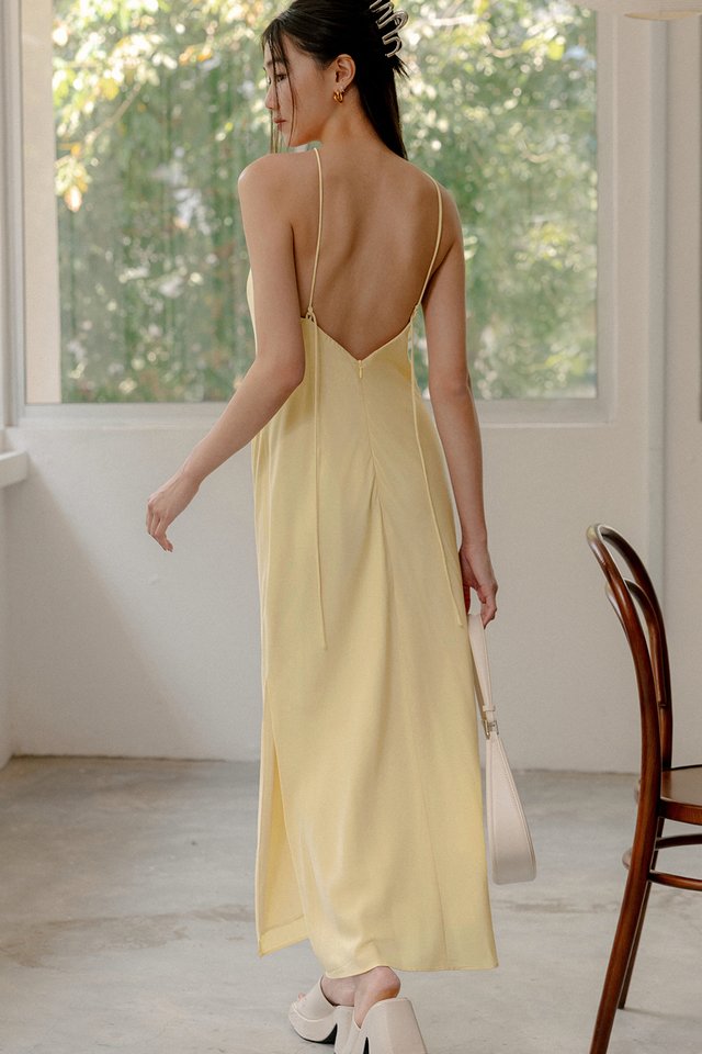 LOWE TIE-BACK MAXI IN MELLOW YELLOW