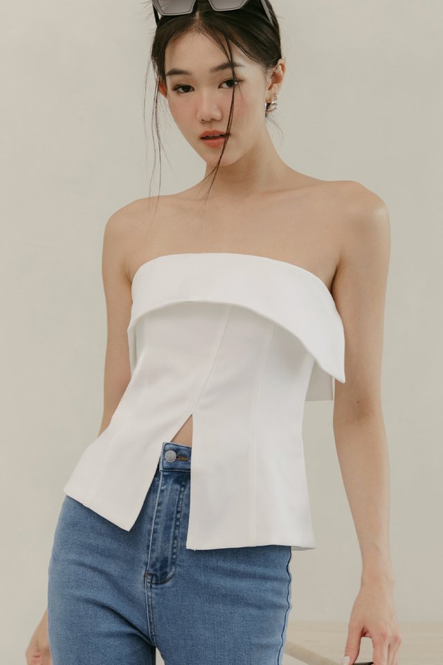 CLAYTON TOP IN WHITE