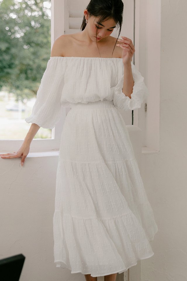 AUBREE TENCEL MAXI IN WHITE