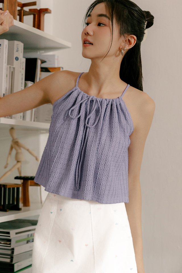 REGIO TWO-WAY KNIT TOP IN LAVENDER