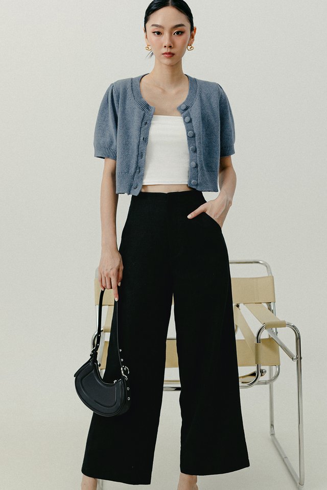 ARCHIE LINEN PANTS IN BLACK