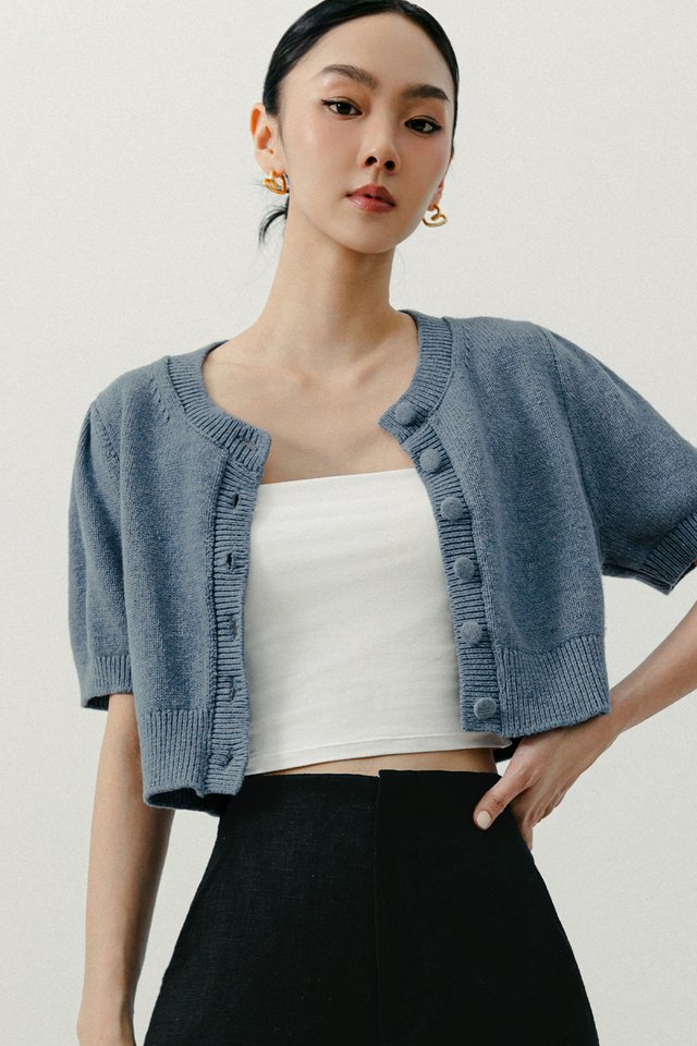 CORY KNIT TOP IN BLUE