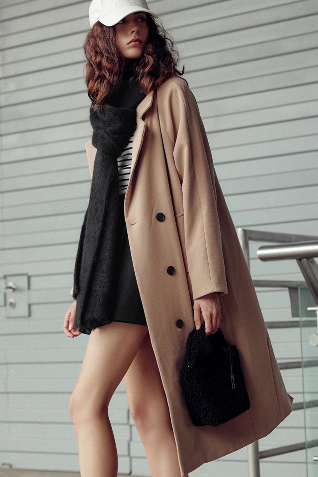 *BACKORDER* ADORA LONG COAT IN LIGHT CAMEL