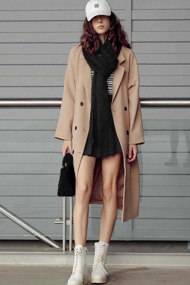 *RESTOCKED* ADORA LONG COAT IN LIGHT CAMEL