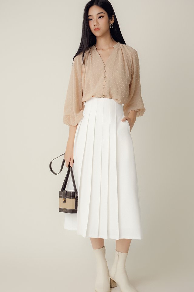 CORA TOP IN PEACH