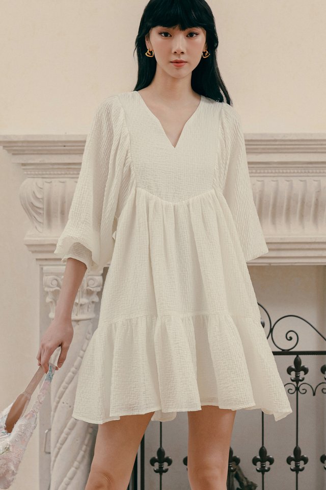 LEROY BABYDOLL DRESS IN IVORY