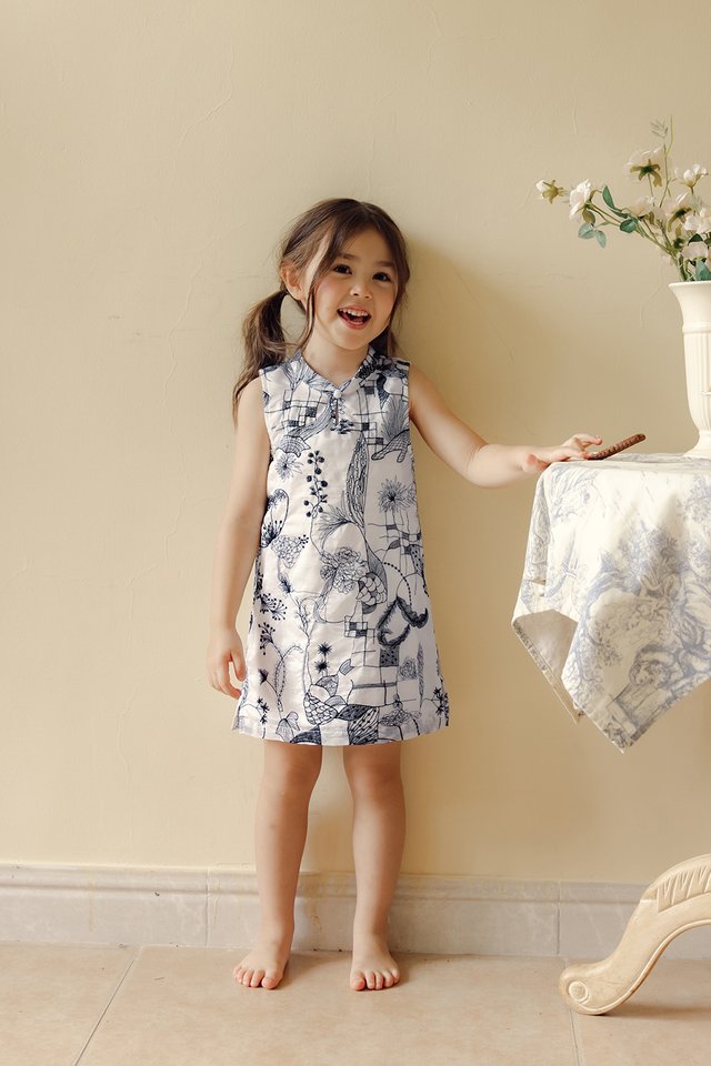 *KIDS* EDITH EMBROIDERY MINI CHEONGSAM