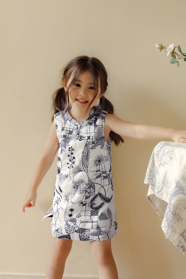 *KIDS* EDITH EMBROIDERY MINI CHEONGSAM