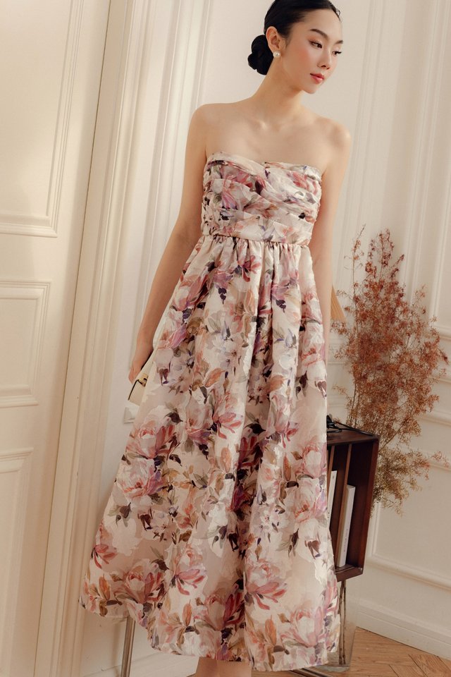 RIVIA FLORAL ORGANZA MAXI