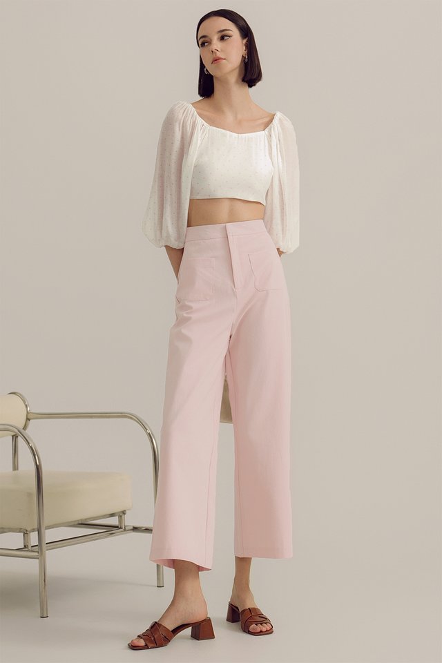 LYLA HEARTS TOP IN WHITE