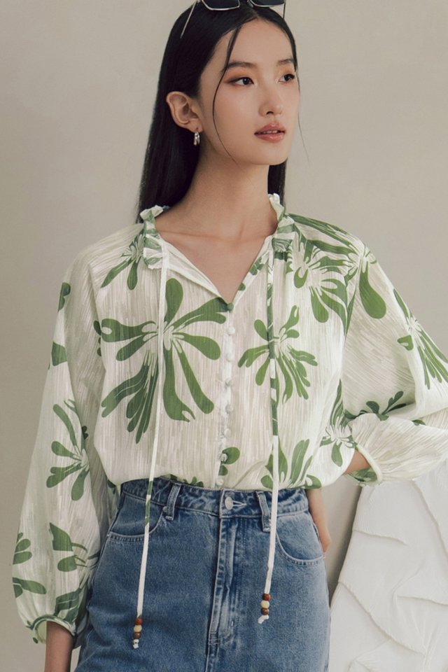 MALONE TOP IN MATCHA