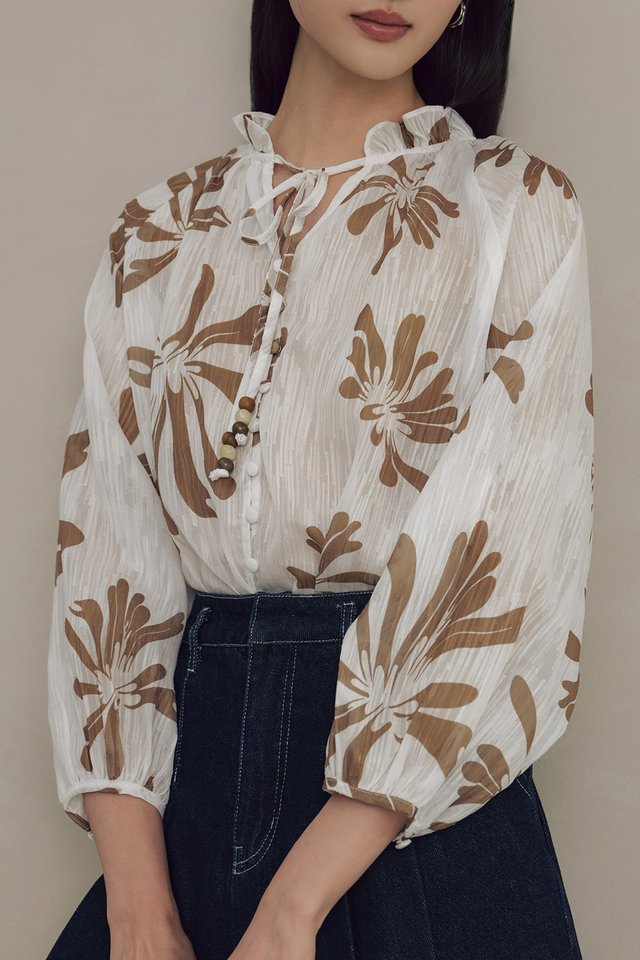 MALONE TOP IN MOCHA