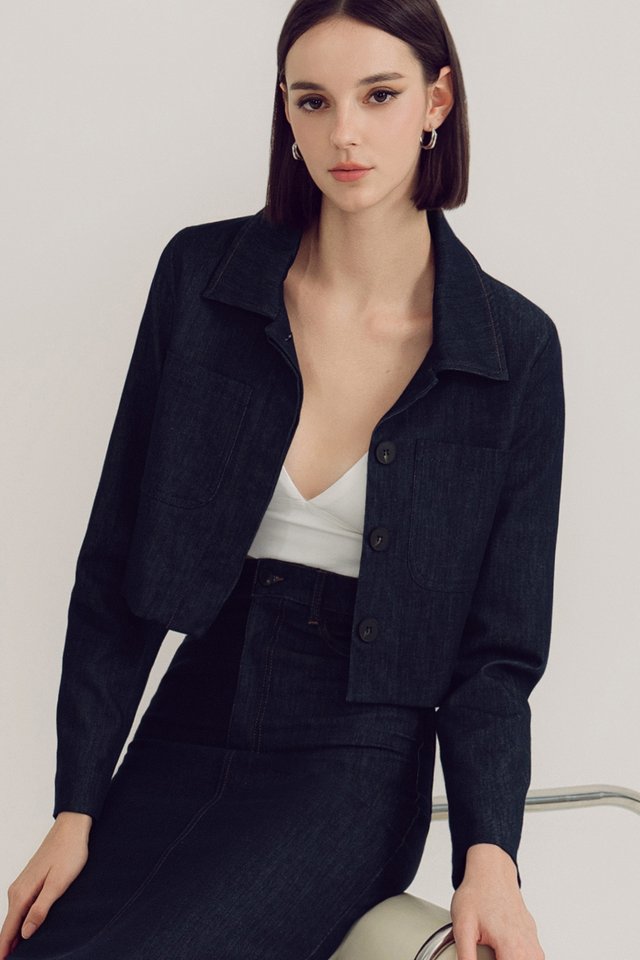 WREN DENIM JACKET IN BLUE