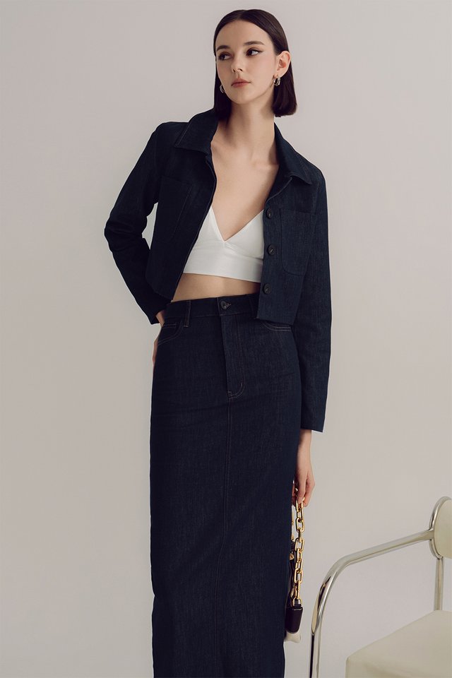 WREN DENIM JACKET IN BLUE