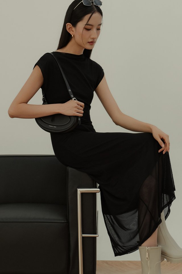 KIRK TULLE MAXI IN BLACK