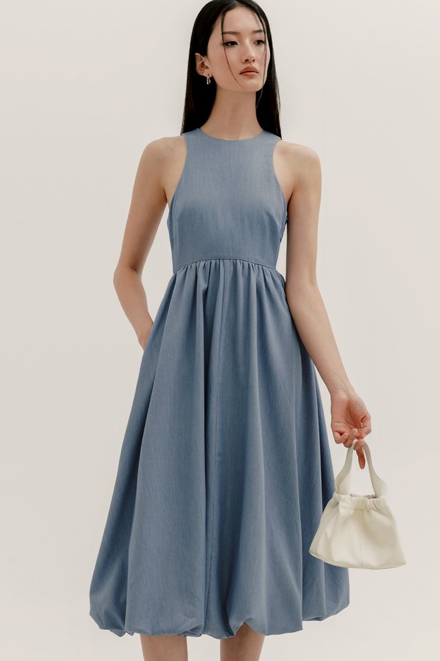 ALEXIS BUBBLE MIDI IN BLUE