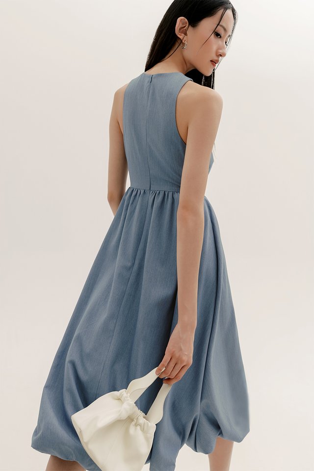 ALEXIS BUBBLE MIDI IN BLUE