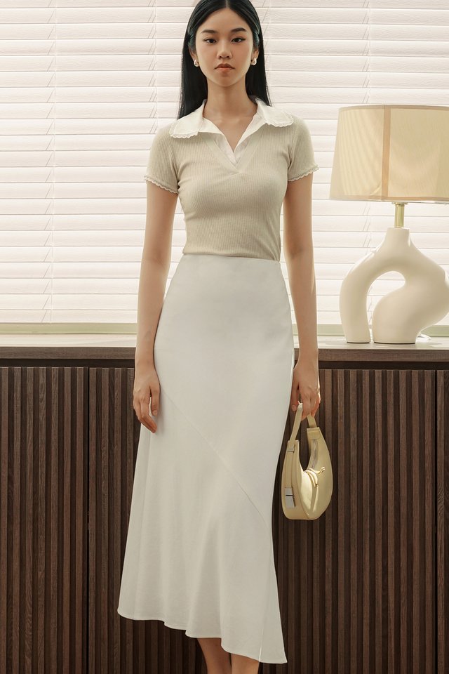 CLAIRE LINEN MAXI IN WHITE
