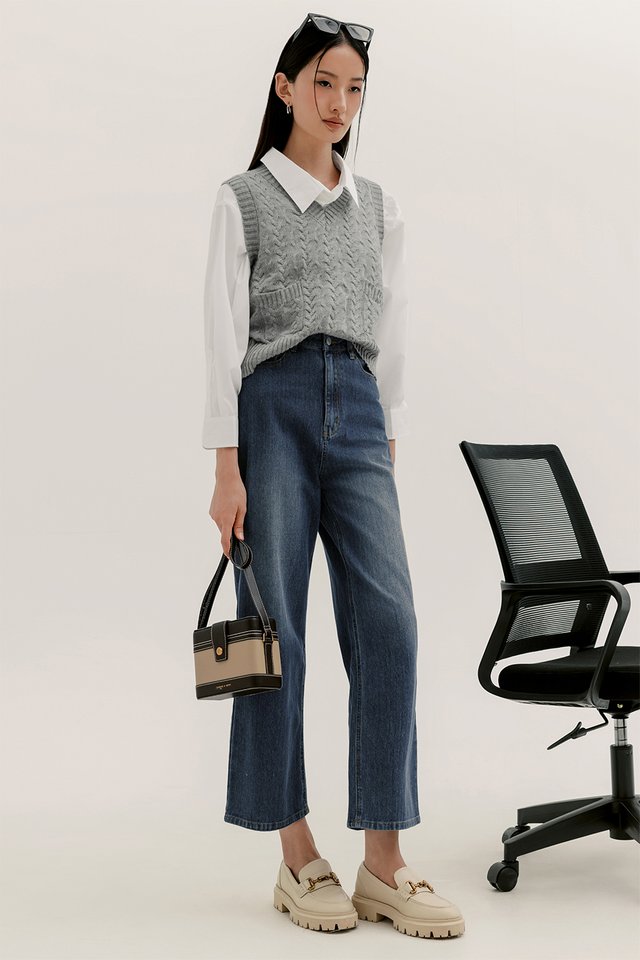 ELLIOTT DENIM JEANS IN MID BLUE