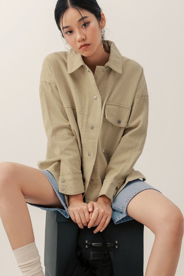 KYO OVERSHIRT IN KHAKI