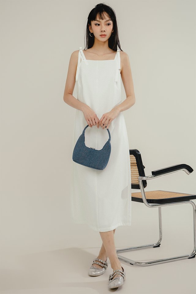 KYREN BOW MAXI IN WHITE
