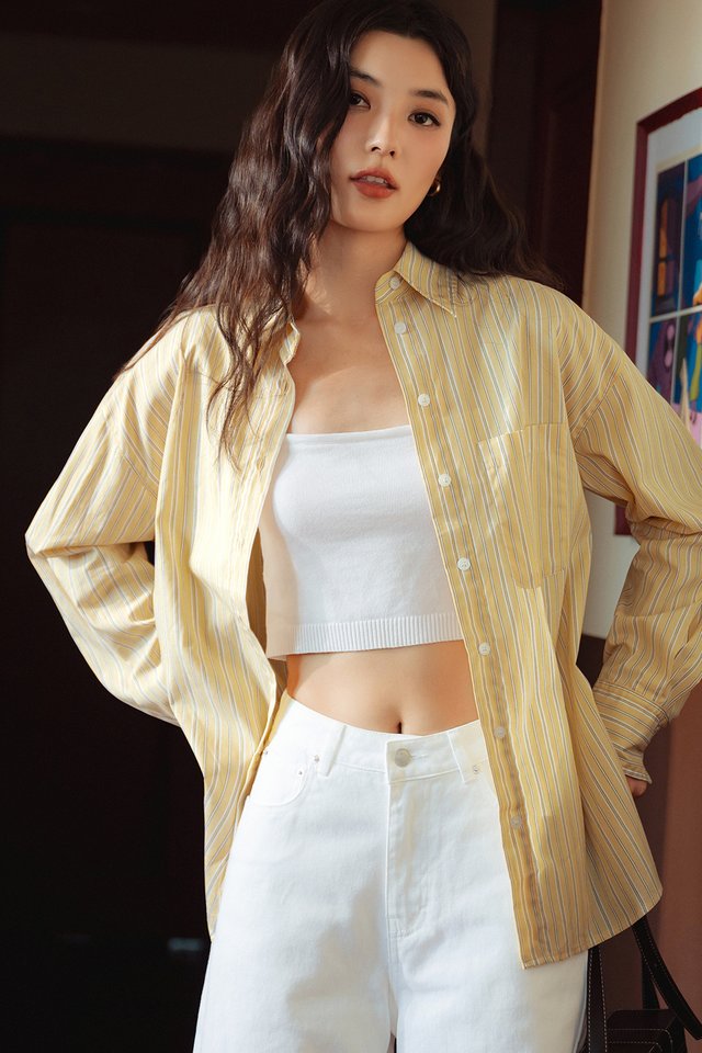 BUTTER STRIPE SHIRT