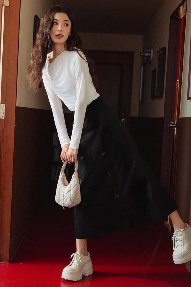 GABB TRENCH MAXI IN BLACK