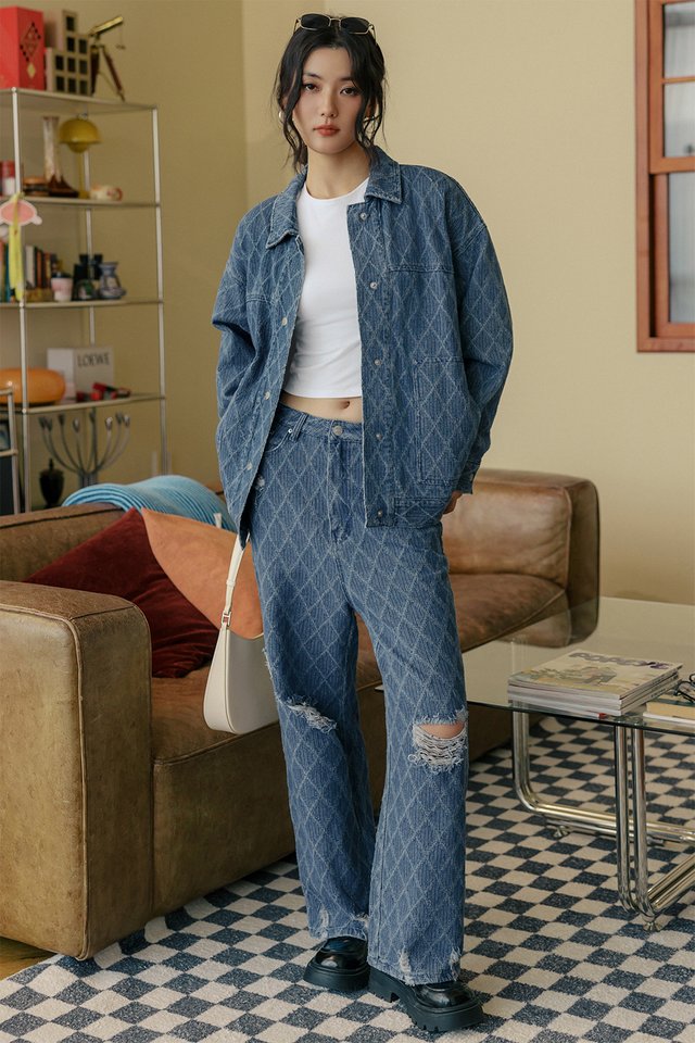 KARL OVERSIZED DENIM JACKET