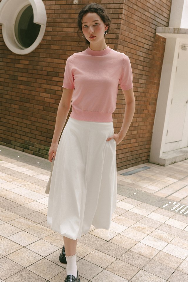 ATLAS KNIT TOP IN COTTON CANDY