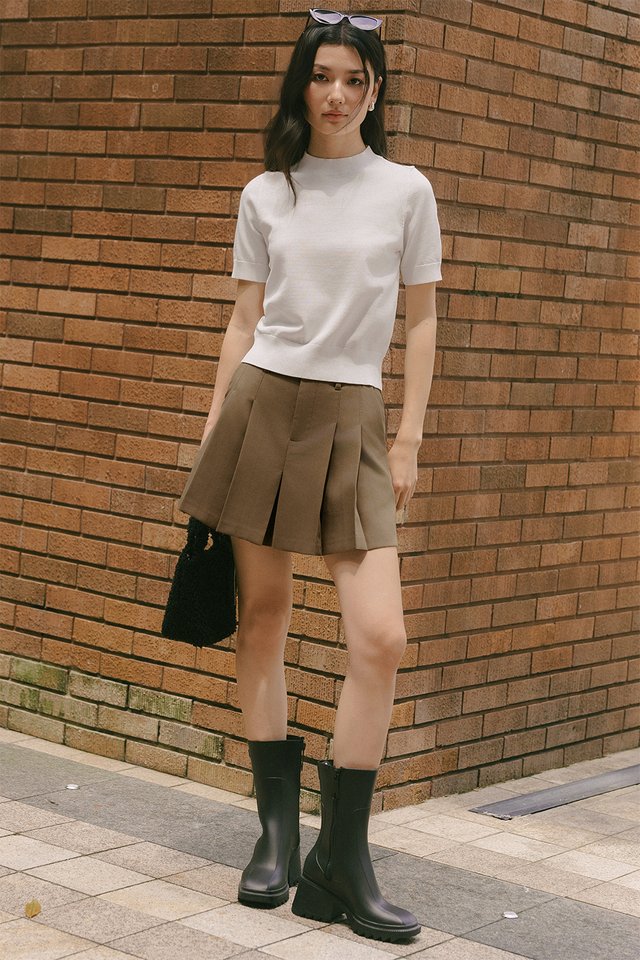 ATLAS KNIT TOP IN WHITE