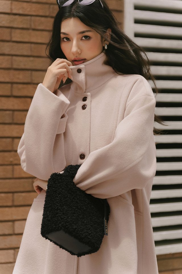 MUSA WOOL COAT IN LIGHT BLUSH
