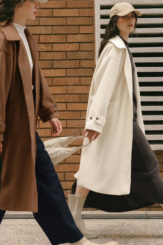 MUSA WOOL COAT IN VANILLA