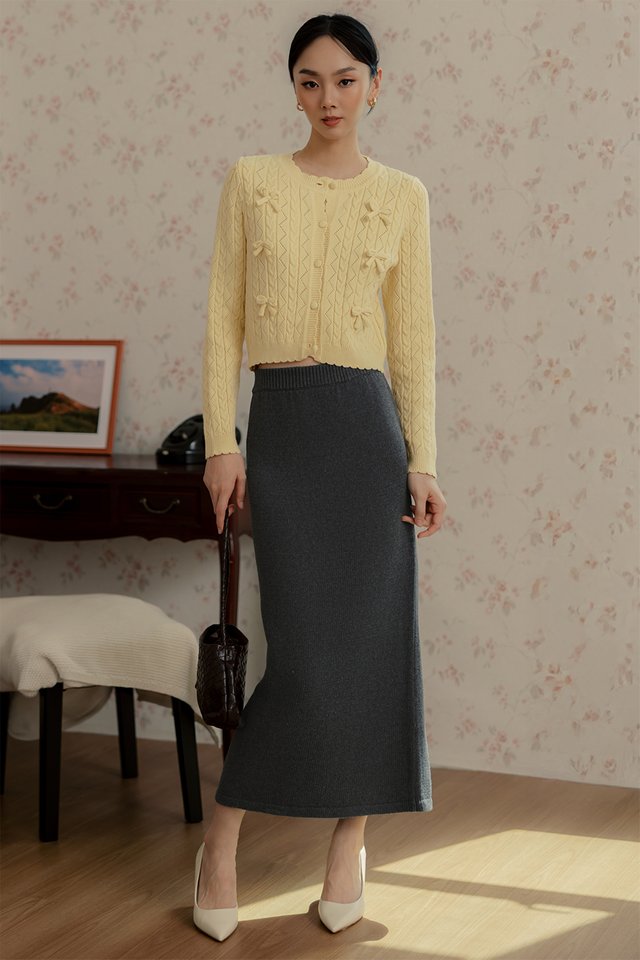 ODIN KNIT CARDIGAN IN BUTTER