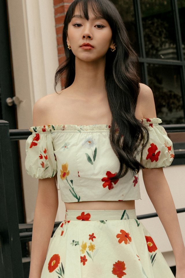 BROOKS OFF SHOULDER PADDED TOP