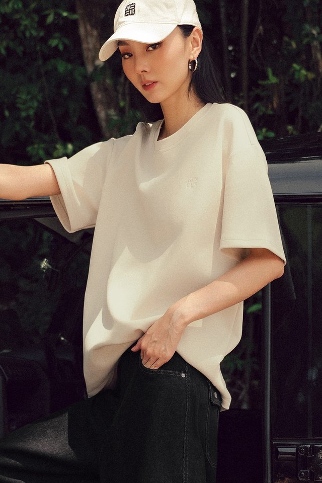 JORDAN UNISEX OVERSIZED TEE IN CHALK