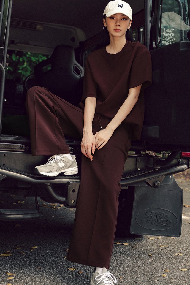 JORDAN UNISEX PANTS IN BURGUNDY