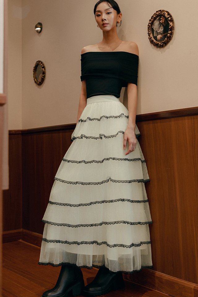 MILLA LACE TULLE MAXI