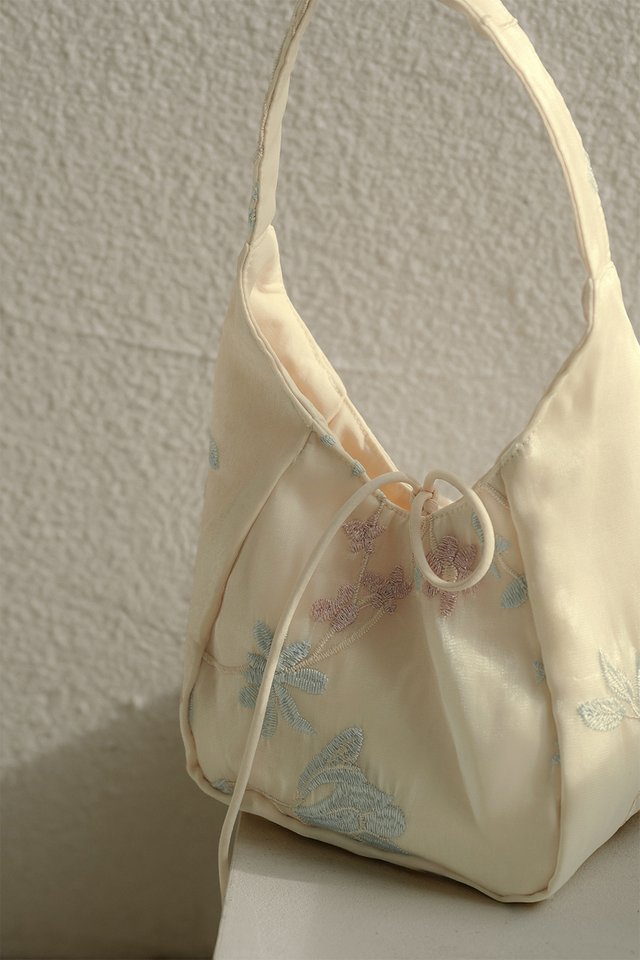 HANAMI ORGANZA MINI BAG IN CHALK