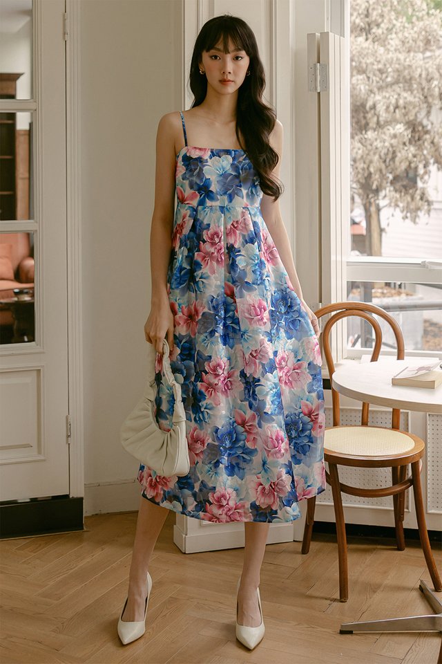 HANA ORGANZA MAXI IN BLUEBELL BLUSH