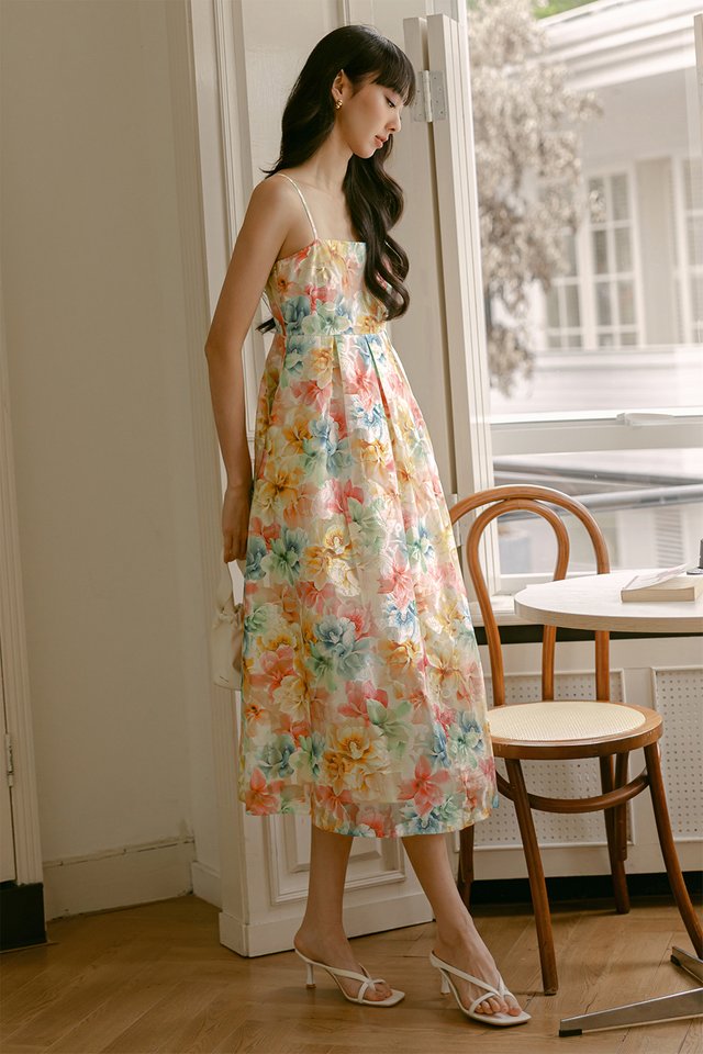 HANA ORGANZA MAXI IN CHAMPAGNE MEADOW