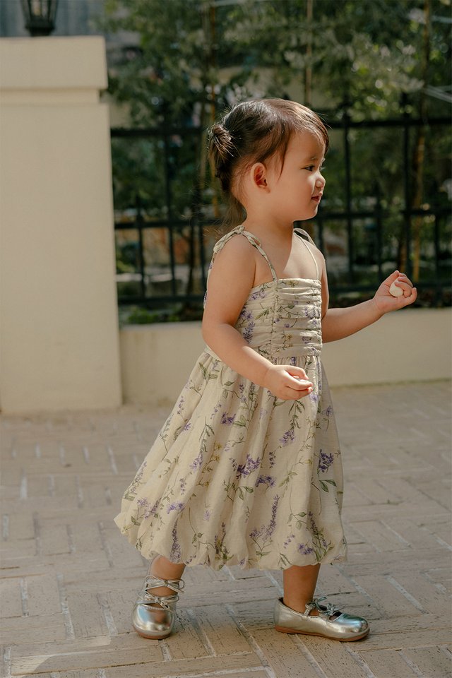 *KIDS* WILDFIELDS TENCEL MINI BUBBLE DRESS