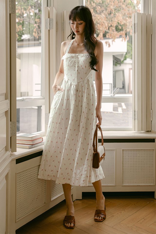 MICAH CORSET ROSE LACE MAXI