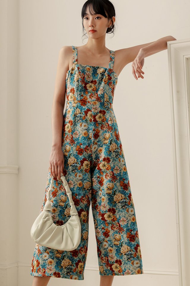 OPALINE BROCADE JUMPSUIT