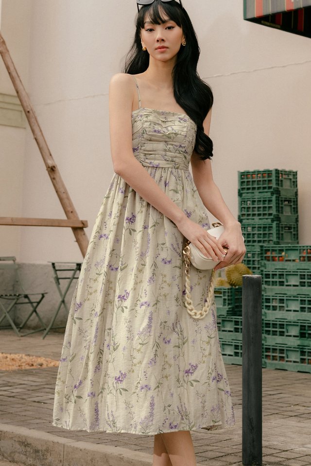 WILDFIELDS TENCEL PADDED MIDI